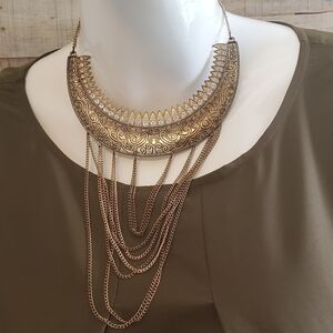 GOLD CHANDELIER NECKLACE